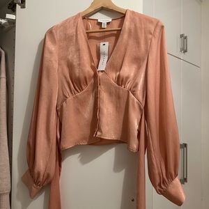 NWT Top Shop pink blouse